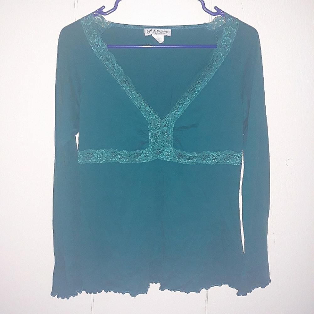 Women’s long sleeve holiday blouse shirt top lace casual party travel vintage